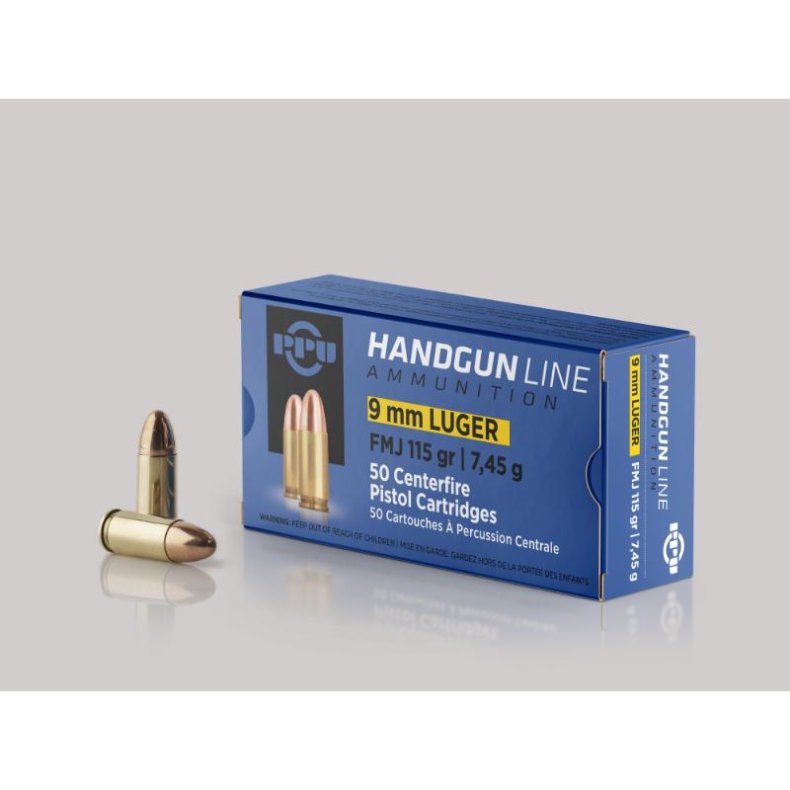 PARTIZAN 9MM PARA 7,45GR/115GRS FMJ