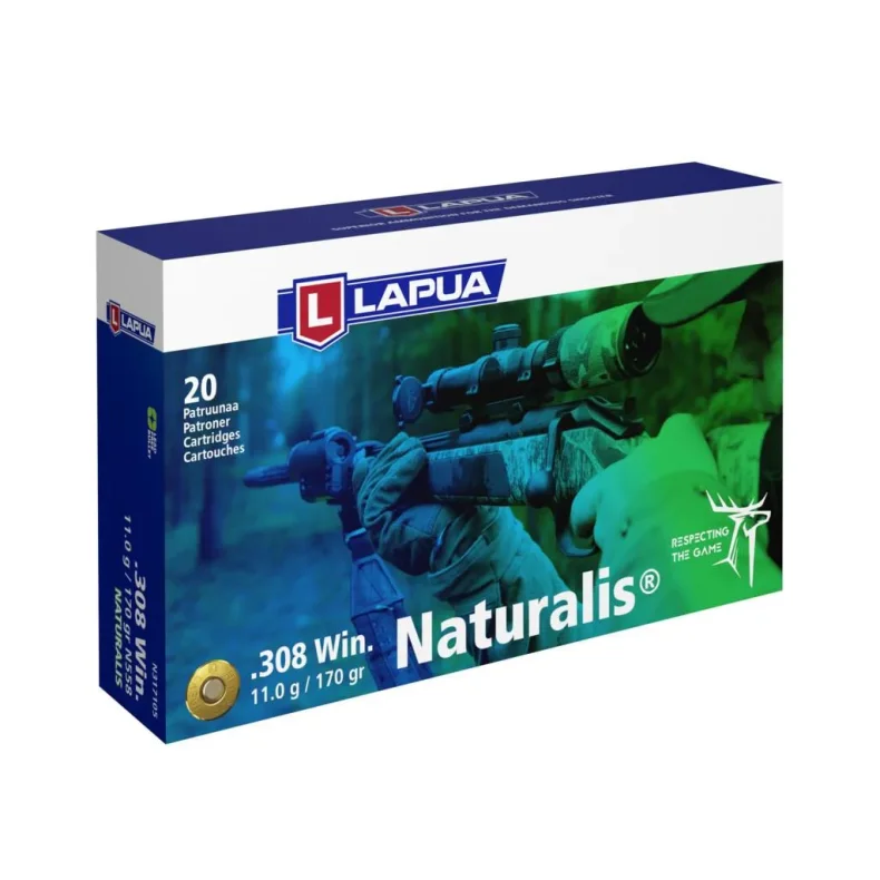 Lapua 308 Win Naturalis 11,0 gram Blyfri