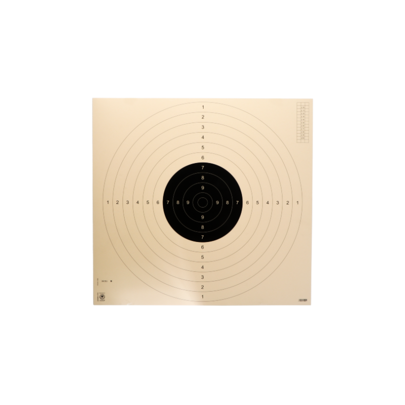 Skydeskive 25M ISSF pistol 55 x 52 cm m/nummer 250 stk