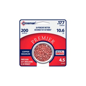 Crosman Copper Mag. Domed hagl 4,5MM 0,69g. (200 stk d�se)