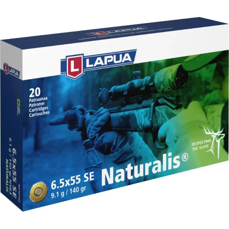 Lapua 6,555 Naturalis 9,1 gram Blyfri