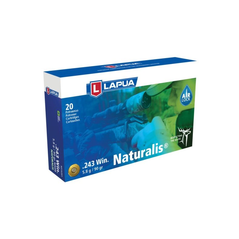 Lapua .243 Win (Blyfri) 5,8g Naturalis