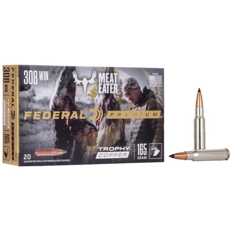 Federal .308 Win (blyfri) 10,7g/165gr Trophy Copper