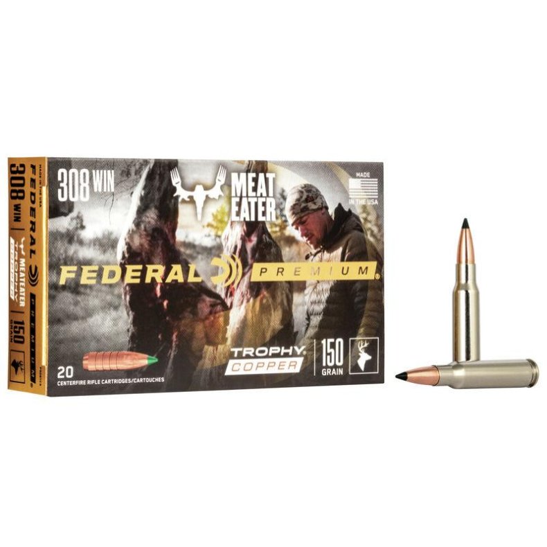 Federal .308 Win (blyfri) 9,7g/150gr Trophy Copper