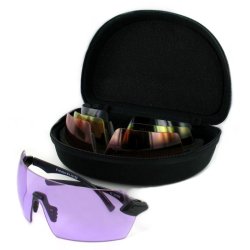 Evolution Eyewear Skydebrille Matrix s�t - Gr�/Gul/Orange/Lilla