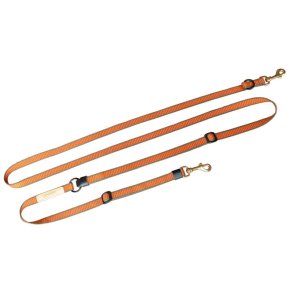 Niggeloh hundeline DeLuxe 20mm Orange/gr�n skulderline