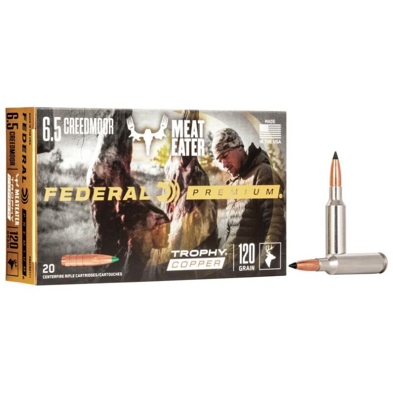 Federal 6,5 Creedmoor (blyfri) 7,8g/120gr. Trophy Copper