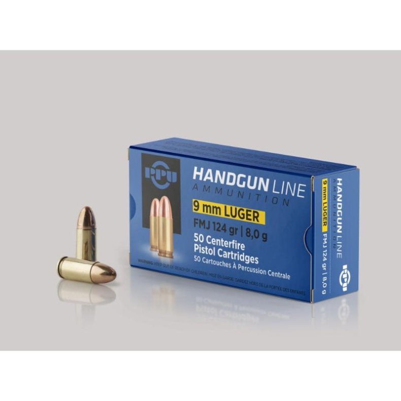 PARTIZAN 9MM PARA 8,0GR/124GRS FMJ