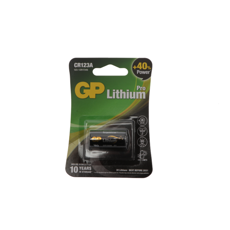 GP CR123 1 stk. Lithium batteri