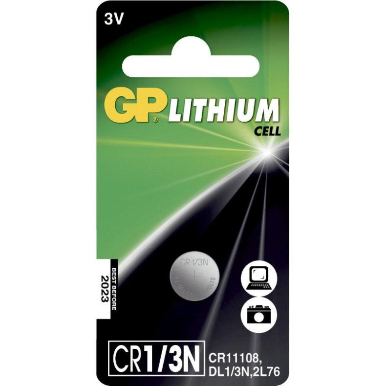 GP CR1/3N knapcelle 1 stk. Lithium batteri (aimpoint)