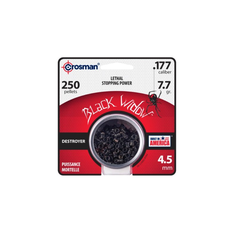 Crosman Black Widow hagl 4,5MM 0,50g. (250 stk dse)