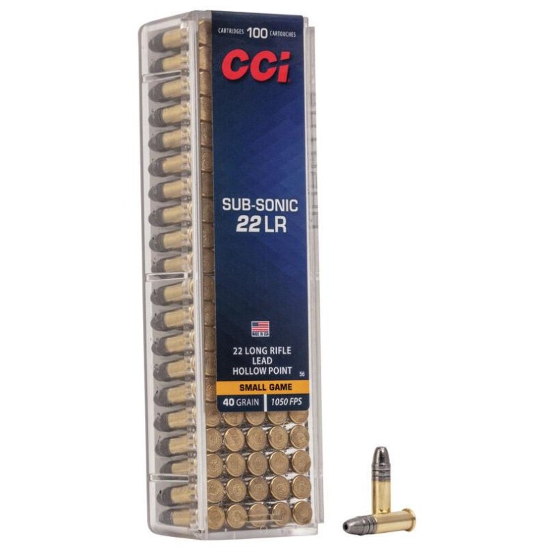 CCI 22lr. Subsonic 40gr LRHP 