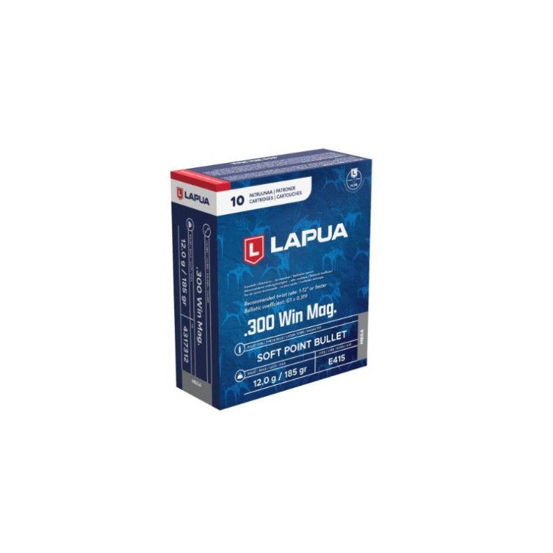 Lapua .300 Win Mag 12,0g/185grs MEGA