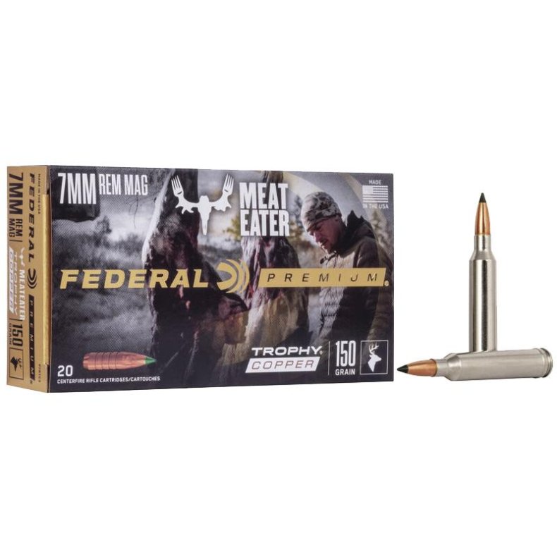 Federal 7mm Rem Mag (blyfri) 9,7g/150gr. Trophy Copper