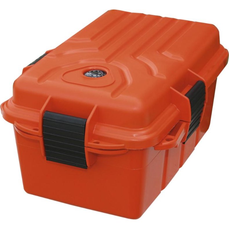 MTM overlevelses box m/kompas orange/vandtt 24,5x19,5x12cm