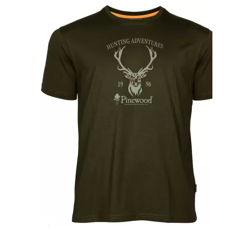 Pinewood deer t shirt green